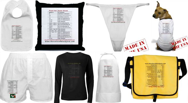 Daniel Dravot's store which sells clothes with the blackjack basic strategy table